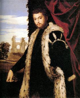 Porträt eines jungen Mannes im Luchspelz 1551