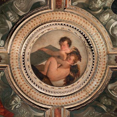 Winged Putti, from the ceiling of the sacristy 1555