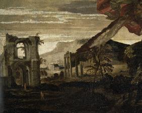 P.Veronese, Landscape with ruins