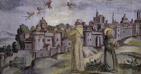 Franziskus vertreibt die Daemonen aus Arezzo 1650