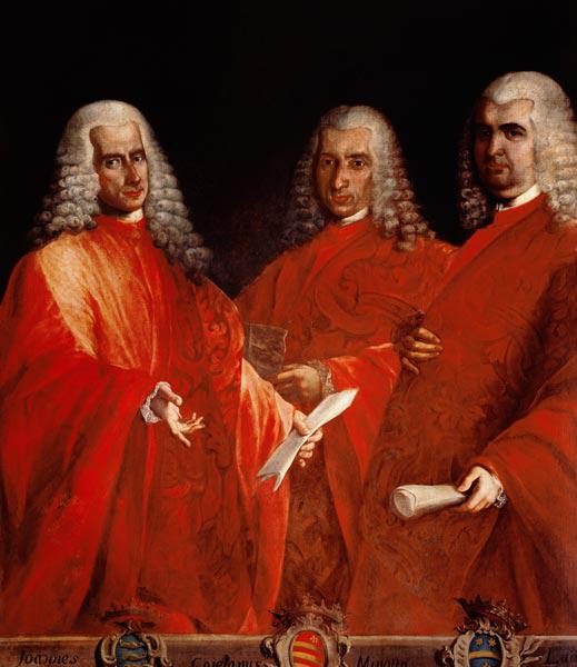 Portrait of Three Lawyers, Giovanni Dolfin, Gaetano Minotto and Lodovico Angarano
