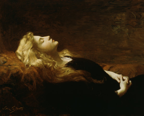 Resting (oil on canvas) von Victor Gabriel Gilbert