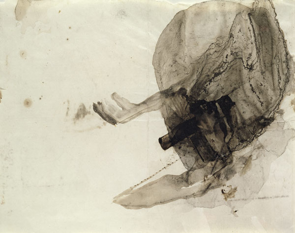Untitled, c.1853-5 (ink wash on paper) von Victor Hugo
