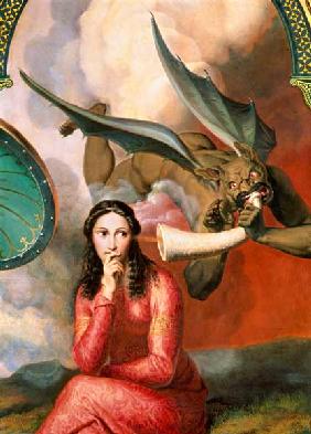 Good and Evil: the Devil Tempting a Young Woman 1832