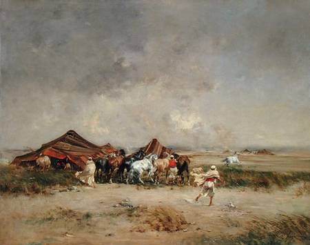 Arab Encampment von Victor-Pierre Huguet