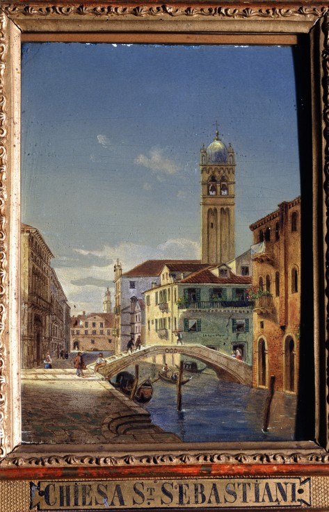 Ansichten von Venedig. Die Kirche San Sebastiano von Victor Vincent Adam