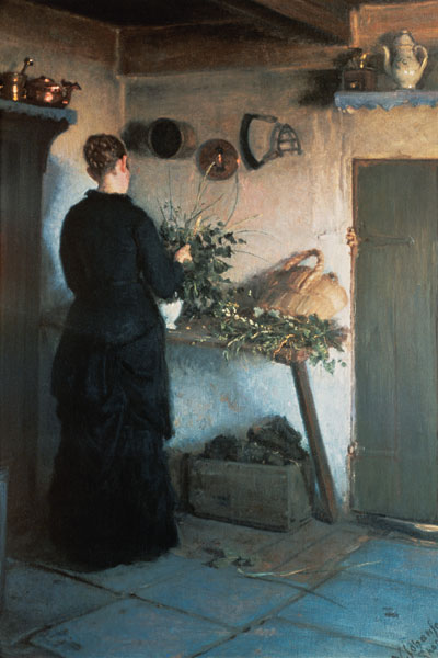 Lady in the Kitchen von Viggo Johansen