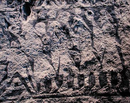 Detail of a ritual procession, from the Isle of Gotland von Viking