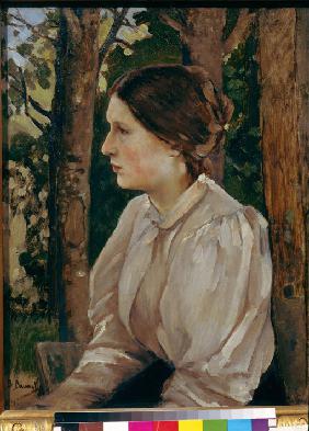 Bildnis Tatjana Viktorowna Wasnezowa, Tochter des Künstlers 1897