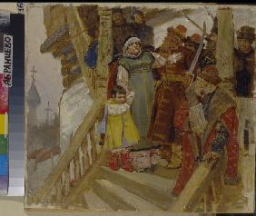 Die Verhaftung der Marfa Borezkaja in Nowgorod 1478 1877
