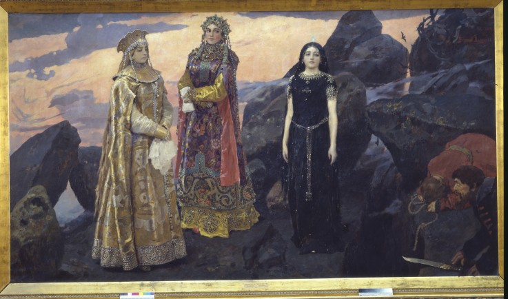 Drei Königinnen des unterirdischen Königreichs von Viktor Michailowitsch Wasnezow