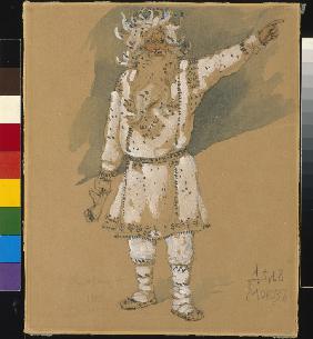König Frost. Kostümentwurf zur Oper "Schneeflöckchen" von N. Rimski-Korsakow 1885