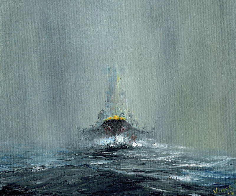 Battleship Yamato 1945 von Vincent Alexander Booth