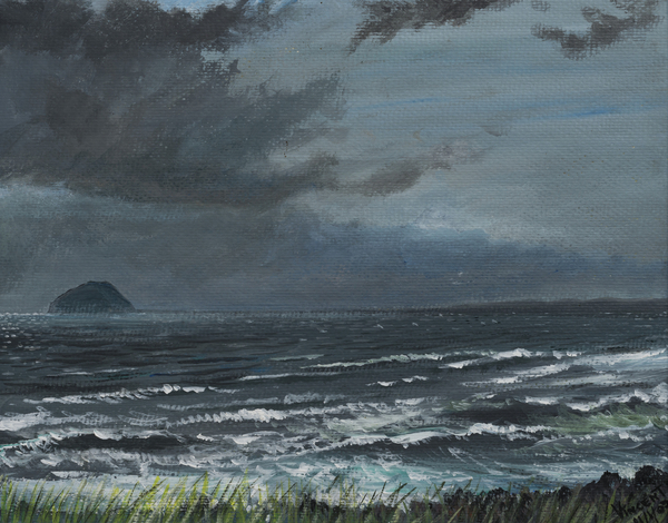 Approaching Storm over Ailsa Craig von Vincent Alexander Booth