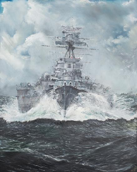 HMS Hood heads for Bismarck 23rd May 1941 2014