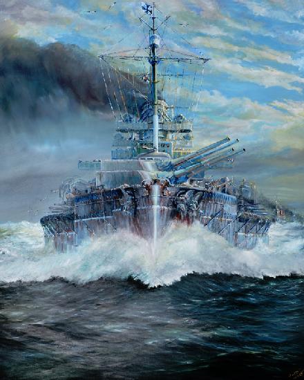 SMS Konig enters the battle of Jutland, 31st May 1916 2018