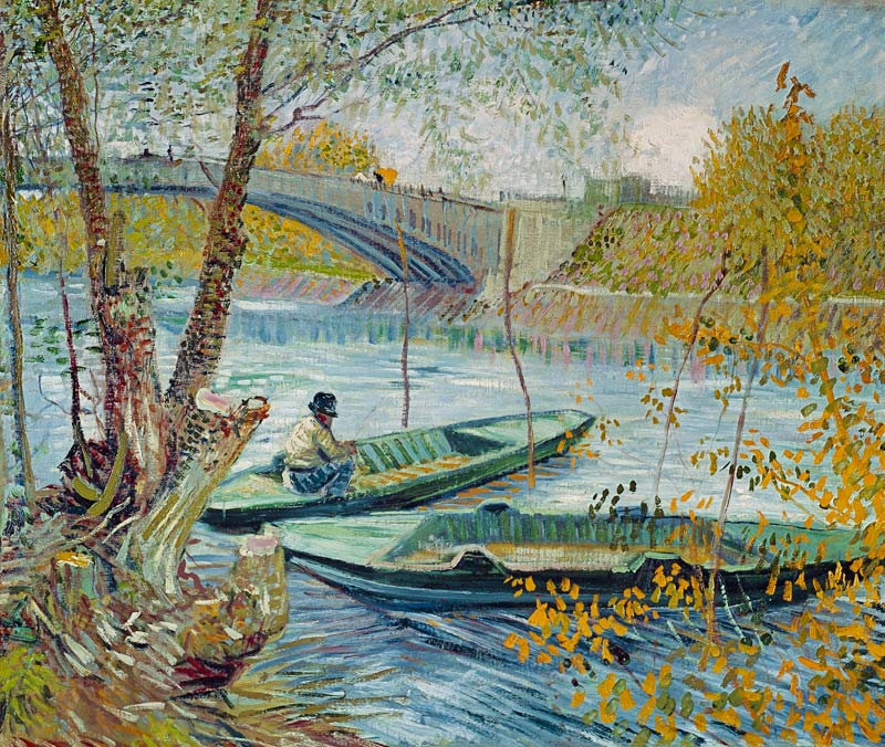 Angler und Boote von Vincent van Gogh