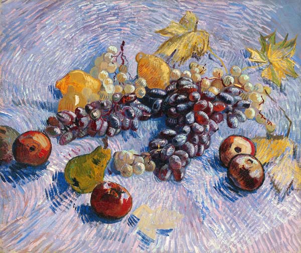 Trauben, Zitronen, Birnen und Äpfel von Vincent van Gogh