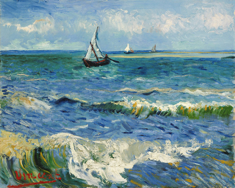 Sea at St.Maries /Ptg. von Vincent van Gogh