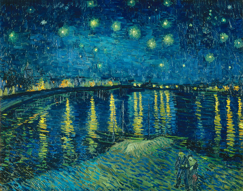 Sternennacht über der Rhone von Vincent van Gogh