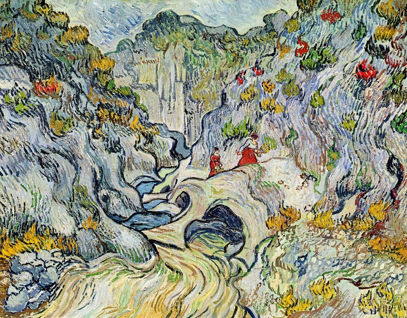 The ravine of the Peyroulets von Vincent van Gogh