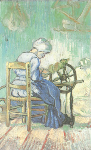 Die Spinnerin von Vincent van Gogh