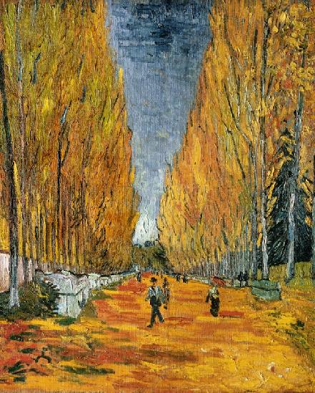 Les Alyscamps, Allee in Arles 1888