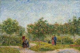 Garten in Montmartre mit Liebespaar 1887