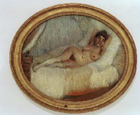 van Gogh / Female nude on bed / 1887