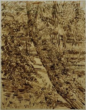 v.Gogh, Tree w.Ivy in Asylum Garden