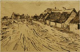 V.v.Gogh, Cottages, Saintes-Marie /Draw.