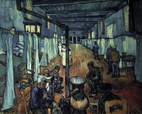 Van Gogh/Dormitory at the Hospital/1889 von Vincent van Gogh
