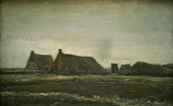v.Gogh, Cottages / Paint./ 1883 von Vincent van Gogh