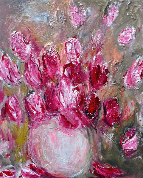 Rote Tulpen IV von Dagmar Vogt