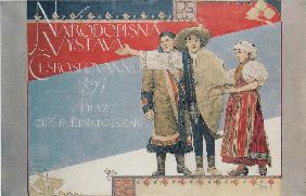 Plakat für die Ethnographische Ausstellung 1894