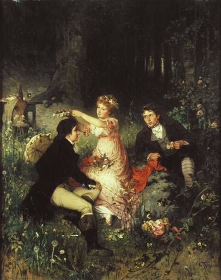 The Flower Garland von Waldemar Friedrich