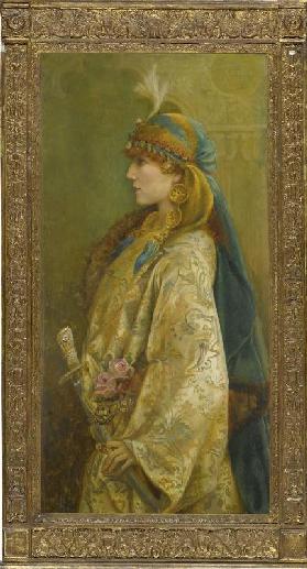 Porträt von Sarah Bernhardt als Roxanna in "Adrienne Lecouvreur" 1893