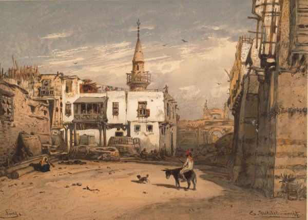Suez, Srraßenbild von Walter Crane