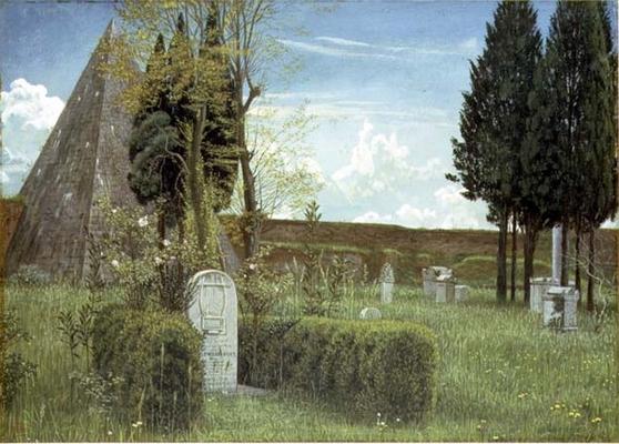 The Grave of Shelley, 1873 (w/c on paper) von Walter Crane
