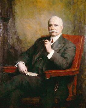 Portrait of Sir Edward Hopkinson Holden (1848-1919) First Baronet 1911 (oil on canvas) 19th