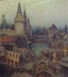 Moskau im 17. Jahrhundert. Abenddämmerung am Auferstehungstor 1900