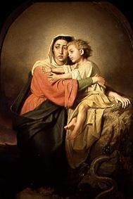 Die Jungfrau mit dem Jesuskind. von Wassili Perow