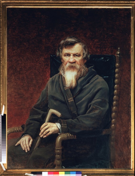Porträt des Historikers und Publizisten Michail Pogodin (1800-1875) von Wassili Perow