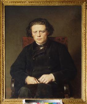 Porträt des Komponisten Anton Rubinstein (1829-1894) 1870