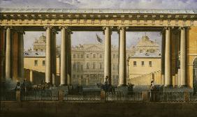 Der Anitschkov-Palast in Sankt Petersburg 1838