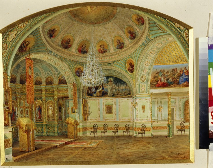 Interieur der Hauskirche im Jussupow-Palais in St. Petersburg von Wassili Sadownikow
