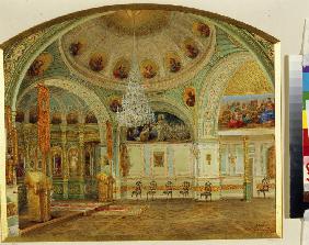 Interieur der Hauskirche im Jussupow-Palais in St. Petersburg 1861