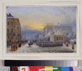 St. Petersburg. Anitschkow-Palast. Ostertag, den 11. April 1848 1848