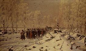 Rückzug der napoleonischen Truppen aus Russland. 1895