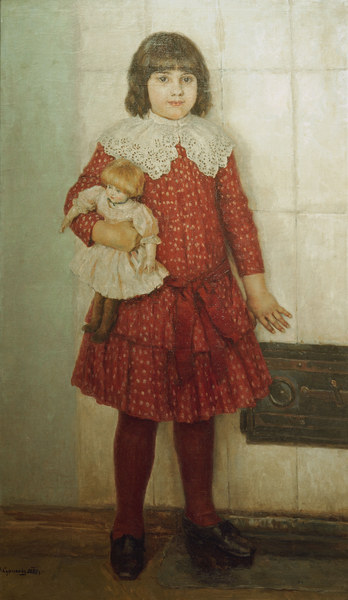 W.I.Surikov / The artist s daughter Olga von Wassilij Iwanowitsch Surikow